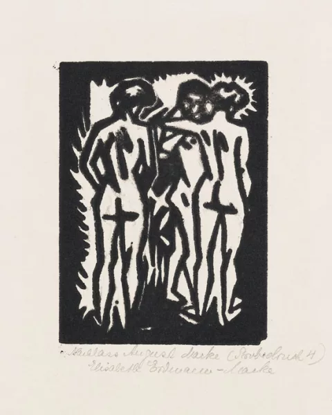 August Macke — Ohne Titel (Drei weibliche Akte)