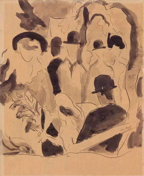 August Macke — Auf der Promenade