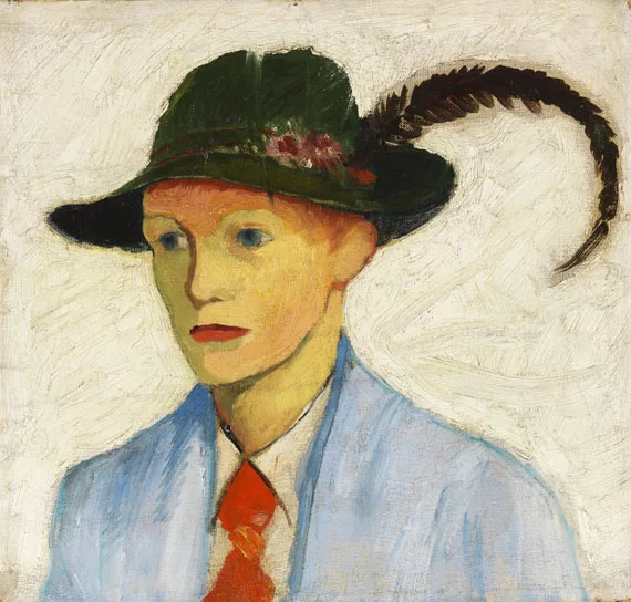 August Macke — Junge mit Federhut