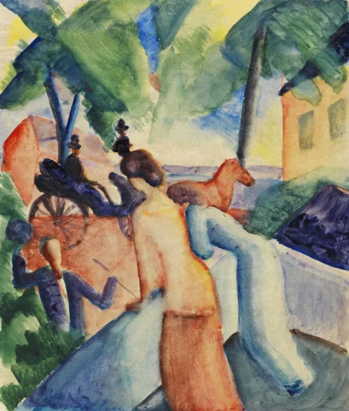 August Macke — Begrüssung (Thunersee)