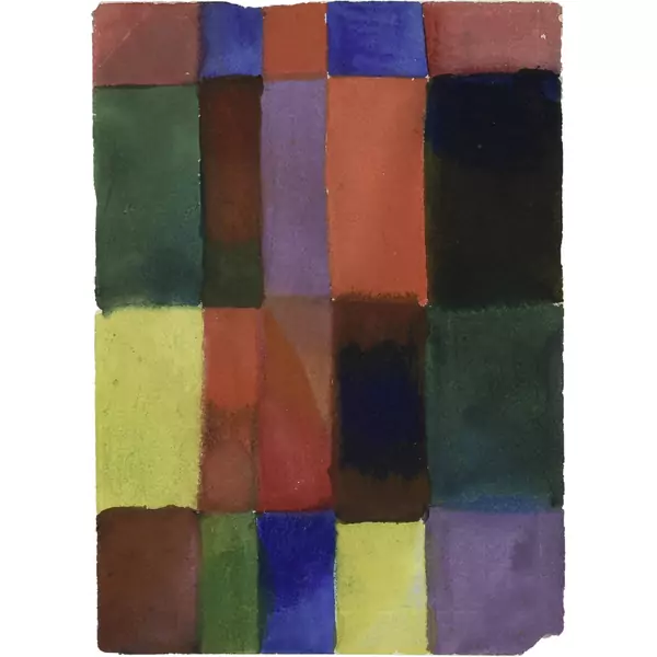 August Macke — Farbstudie - Farbenkomposition — Galerie Kornfeld