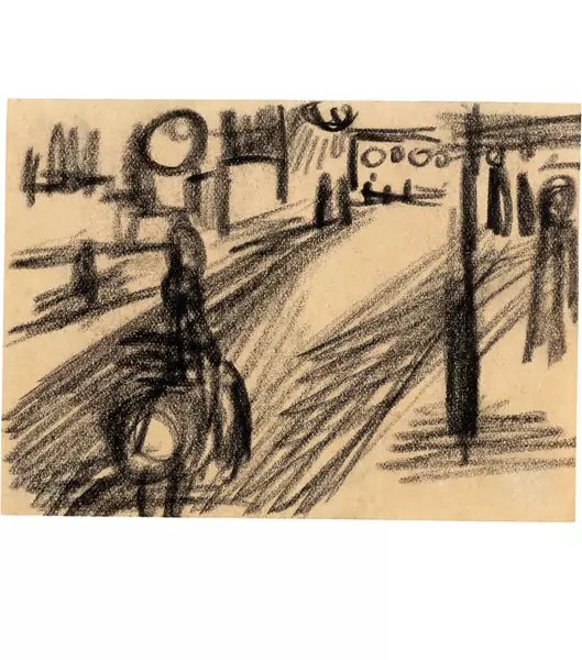 August Macke — Auf der Strasse 6 — Galerie Kornfeld