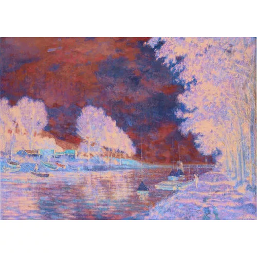August Speck — "Thiel-Kanal bei Yverdon".