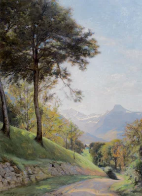 Auguste Baud-Bovy — Un matin à Aeschi, um 1890