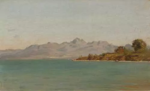 AUGUSTE BAUD-BOVY — Vue du lac en direction de Lausanne. — Koller Auktionen