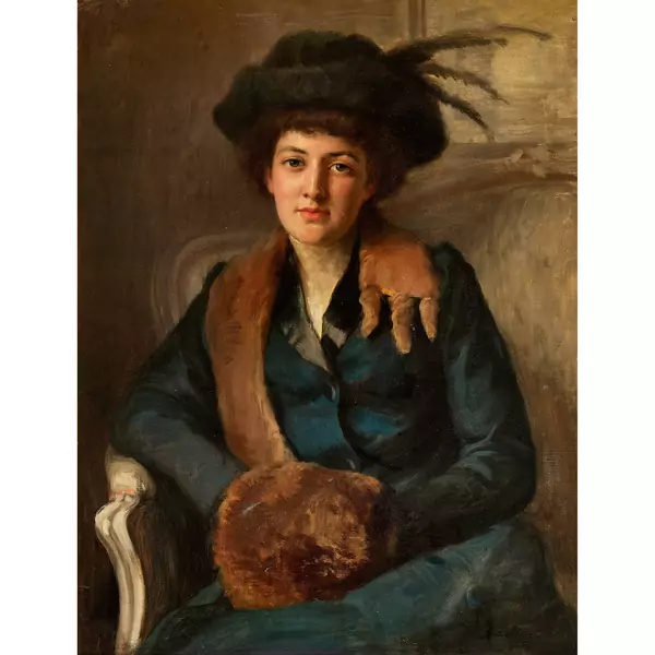Portrait d'une elégante