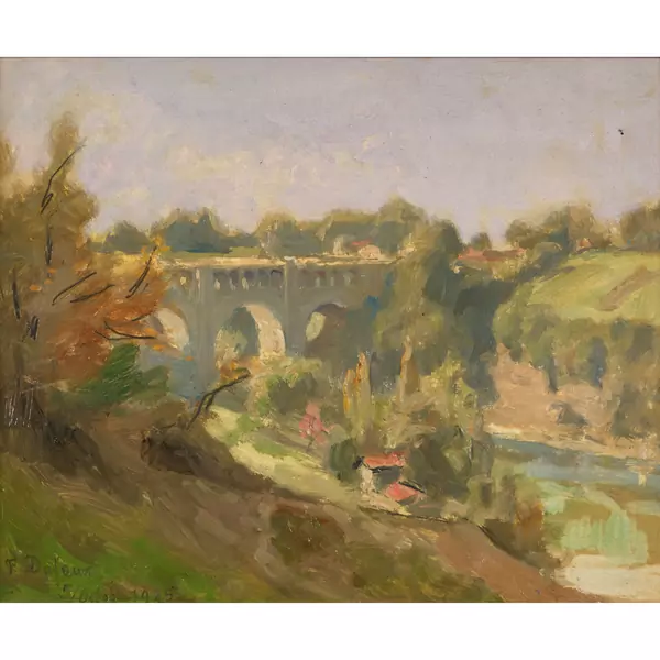 "Le pont sur le Rhône"