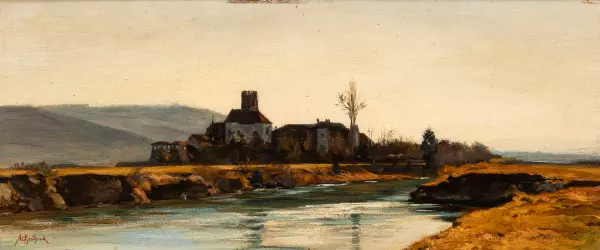 La Tène et l’abbaye de Saint-Jean près de Le Landeron