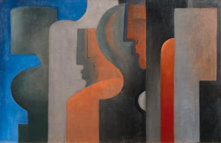 Têtes géometriques et profils, 1928