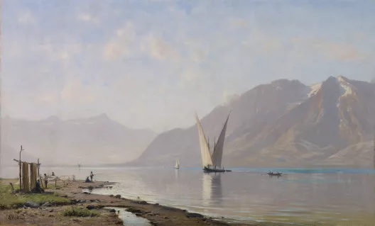Auguste Veillon le capitaine — Vue du lac Léman et du Grammont