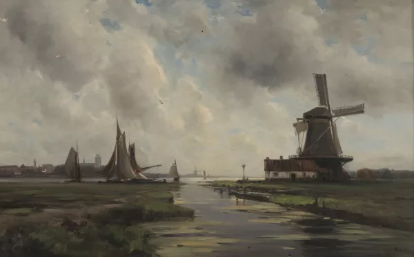 Auguste Veillon le capitaine — Marine et moulin, Pays-Bas,