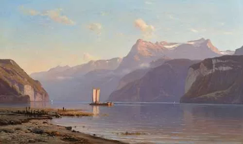 Auguste Veillon le capitaine — Lac des quatre Cantons.