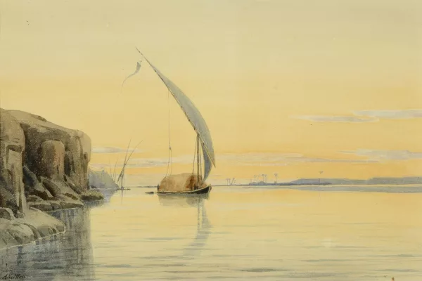 Auguste Veillon le capitaine — Felouque sur le Nil