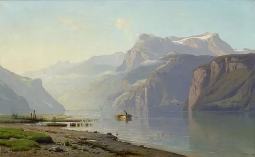Auguste Veillon le capitaine — Vierwaldstättersee. 1877.