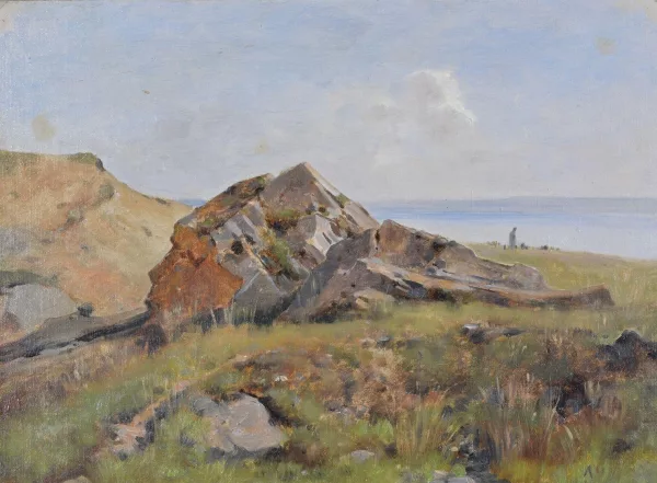 Auguste Veillon le capitaine — Rocher près du rivage