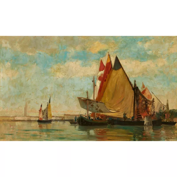Auguste Veillon le capitaine — "Bateaux à Venise".