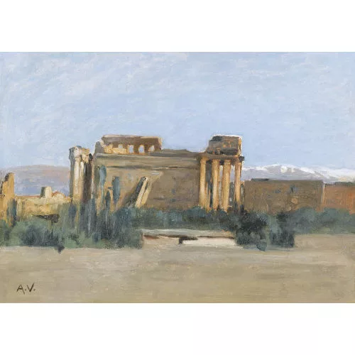 Auguste Veillon le capitaine — Der Tempel von Baalbek.