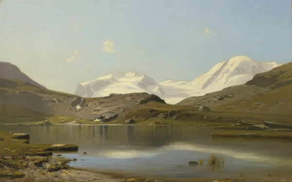 Auguste Veillon le capitaine — Paysage de montagne