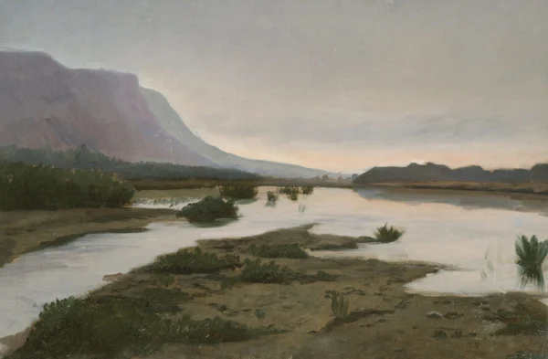 Auguste Veillon le capitaine — Paysage fluvial