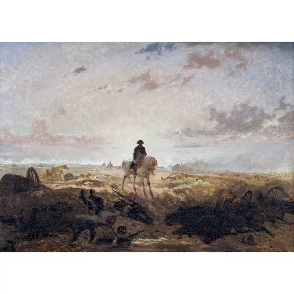 Auguste Viande — Napoleon zu Pferd auf dem Schlachtfeld.