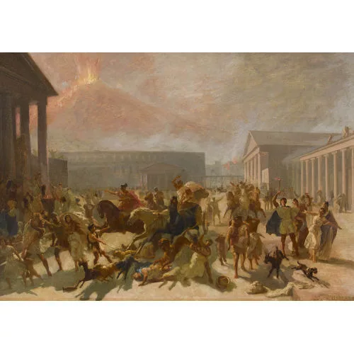 Auguste Viande — "Anéantissement de Pompéi".