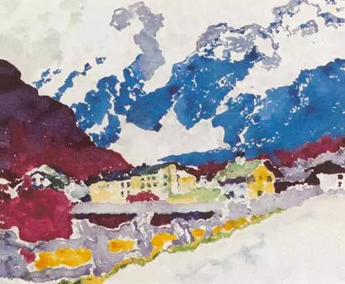 AUGUSTO GIACOMETTI — Sicht auf Stampa. Um 1915. — Koller Auktionen
