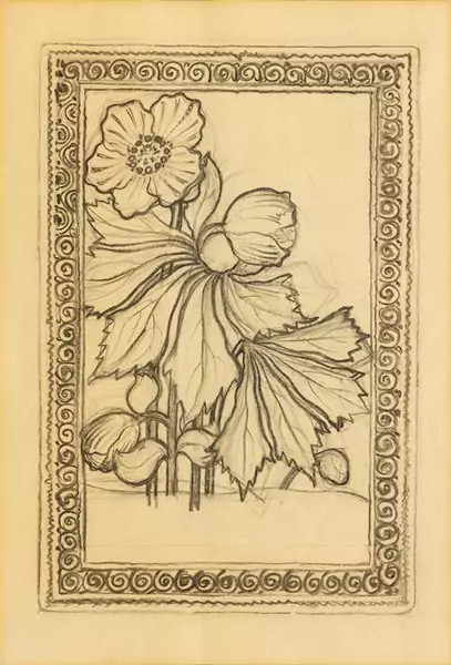 AUGUSTO GIACOMETTI — Pflanzen mit Ornament. 1900. — Koller Auktionen