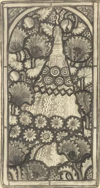 GIACOMETTI, AUGUSTO — Draft study for a (church) window. — Koller Auktionen