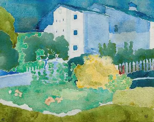 AUGUSTO GIACOMETTI — View of Stampa. — Koller Auktionen