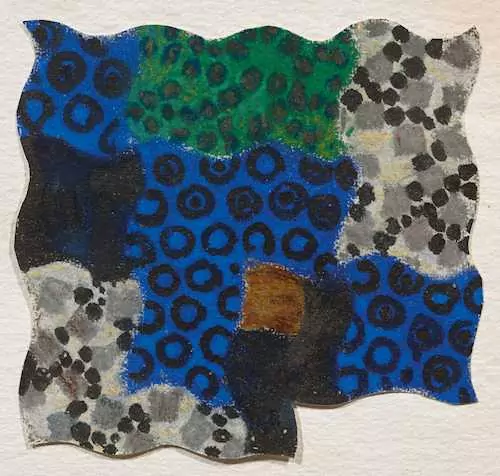 AUGUSTO GIACOMETTI — Abstraktion nach einer Glasmalerei im Musée Cluny, Paris 1899. (abstract from a glass painting in the Musée Cluny) — Koller Auktionen