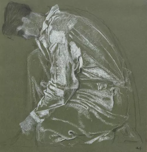 GIACOMETTI, AUGUSTO — Kneeling youth I. 1924. — Koller Auktionen