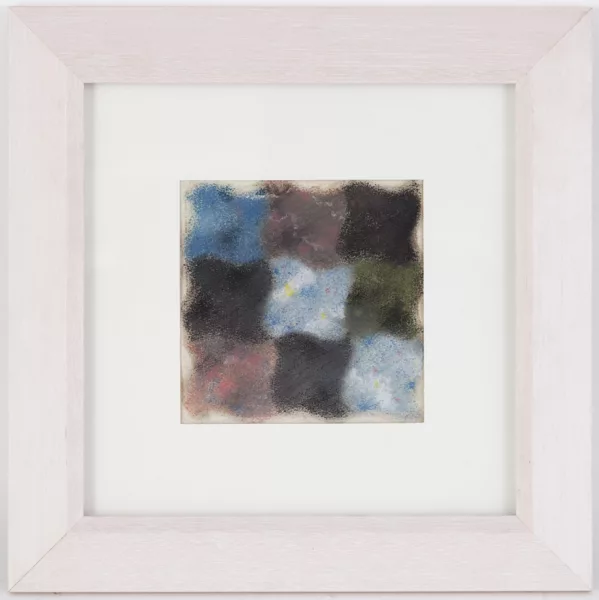 Augusto Giacometti — Abstraction en bleu rose jaune vert et noir