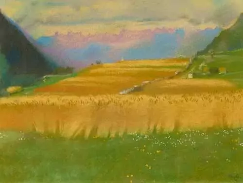 AUGUSTO GIACOMETTI — Fields of grain. 1945. — Koller Auktionen