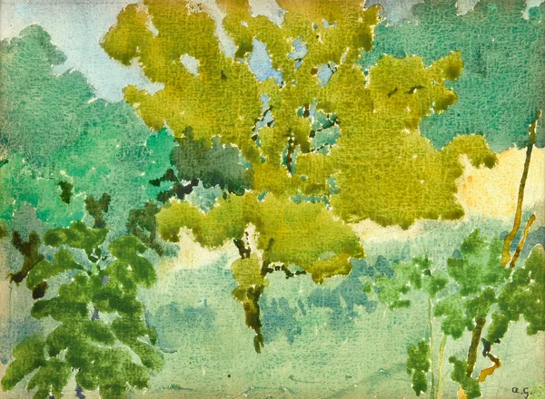 Augusto Giacometti — Toscanische Landschaft, 1910