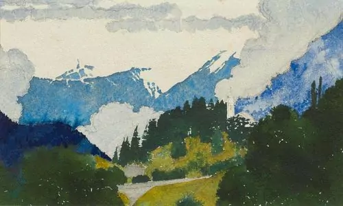 AUGUSTO GIACOMETTI — Berglandschaft. — Koller Auktionen