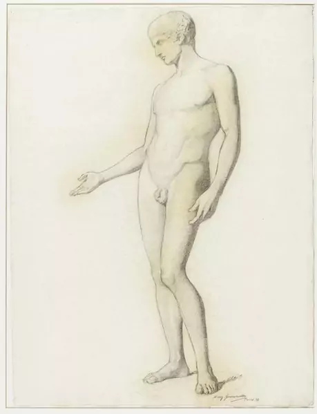 AUGUSTO GIACOMETTI — Studie einer antiken Skulptur. 1897. — Koller Auktionen