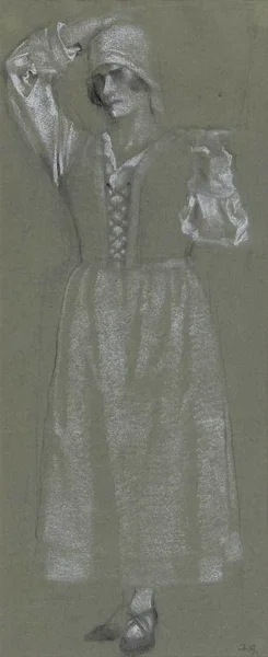 Augusto Giacometti — Mädchen mit Eimer 3, 1925