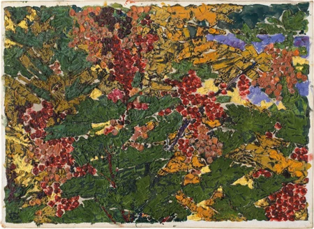 Augusto Giacometti — Zweig mit roten Beeren — Galerie Kornfeld