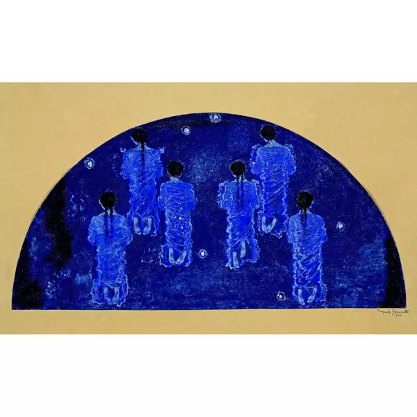 Augusto Giacometti — Studie zu "Wandbild im Krematorium in Davos" — Galerie Kornfeld