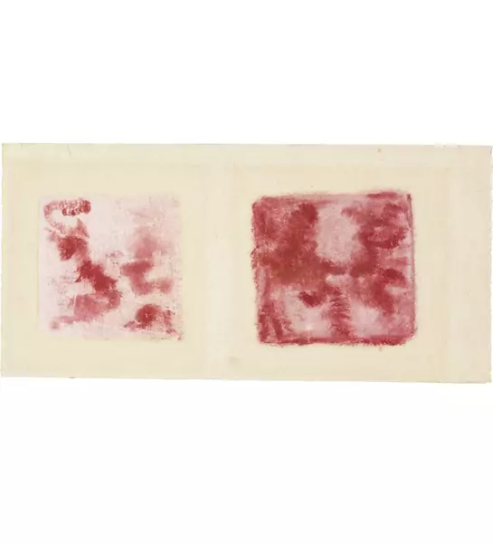 Augusto Giacometti — Zwei Abstraktionen in Rot und Weiss — Galerie Kornfeld