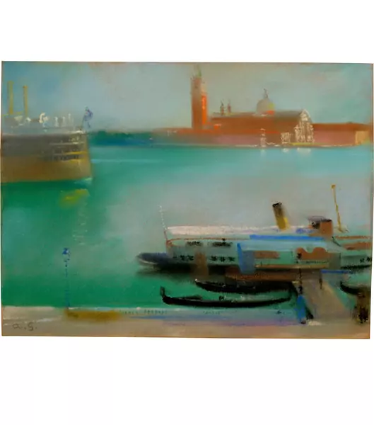 Augusto Giacometti — Blick auf San Giorgio, Venedig — Galerie Kornfeld