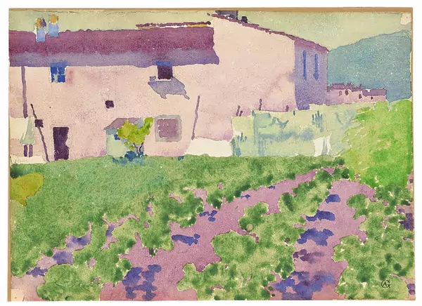 Augusto Giacometti — Bauernhof bei Florenz — Galerie Kornfeld