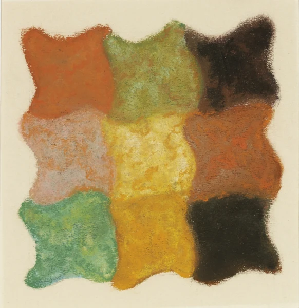 Augusto Giacometti — Abstraktion in Orange, Gelb und Grün