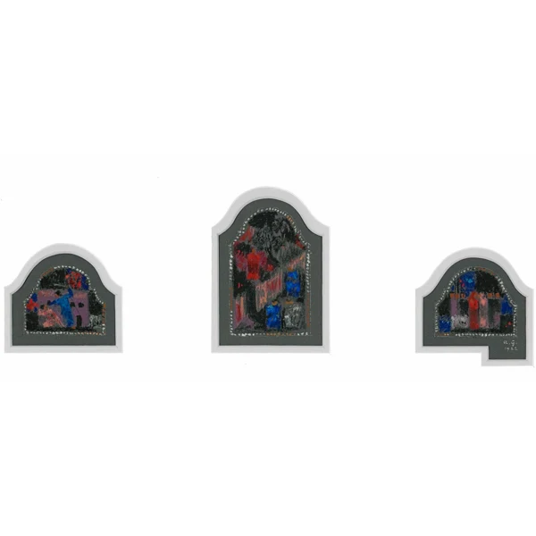 Augusto Giacometti — ENTWÜRFE FÜR GLASFENSTER IM FOYER DER KIRCHE KILCHBERG (ZÜRICH), 1922 STUDIES FOR THE GLASS WINDOWS IN THE FOYER OF THE CHURCH IN KILCHBERG (ZURICH), 1922
