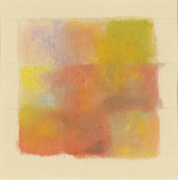 Augusto Giacometti — Abstraktion in Orange, Gelb und Grün - Farbstudie mit neun Feldern