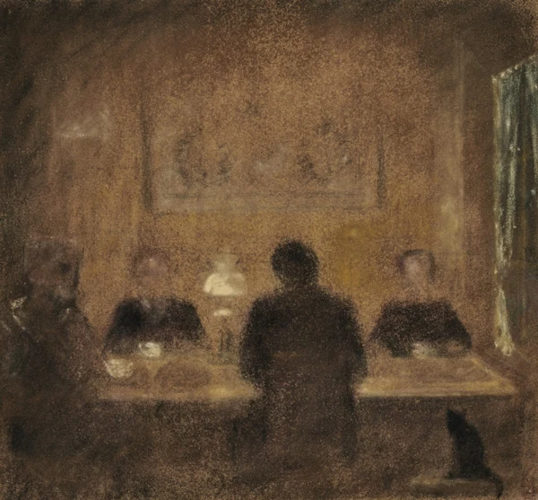 Augusto Giacometti — Abendliche Tischrunde