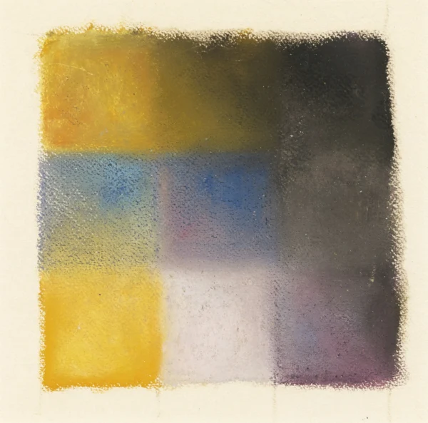 Augusto Giacometti — Abstraktion in Gelb, Blau und Violett