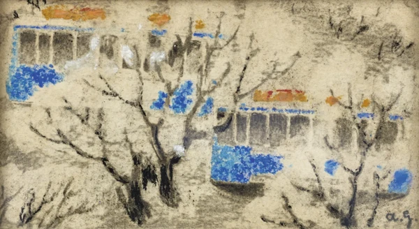 Augusto Giacometti — Blaue Tramwagen I