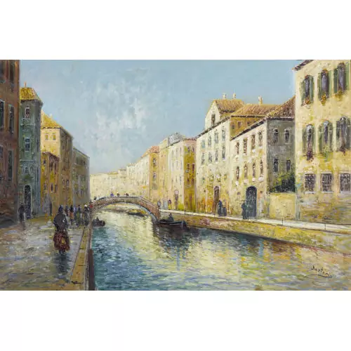 Venezianische Kanalpartie