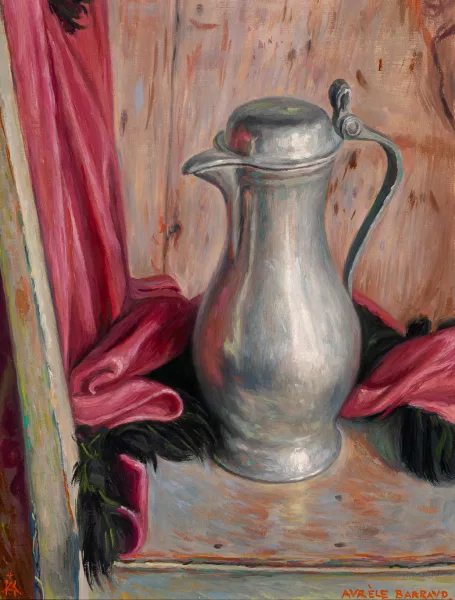 Aurèle Barraud — Stillleben mit Zinnkrug